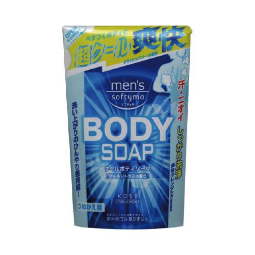メンズソフティモクールボディソープつめかえ4×18