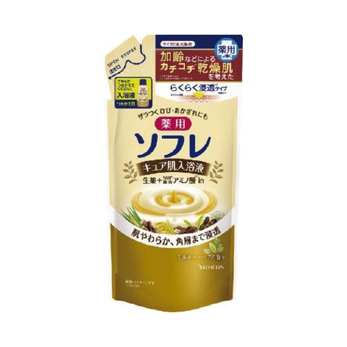 薬用ソフレキュア肌入浴液ミルキーハーブ替400ML