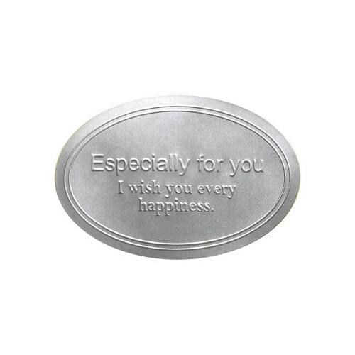 業務用ギフトシールスタイリッシュFシルバー×10