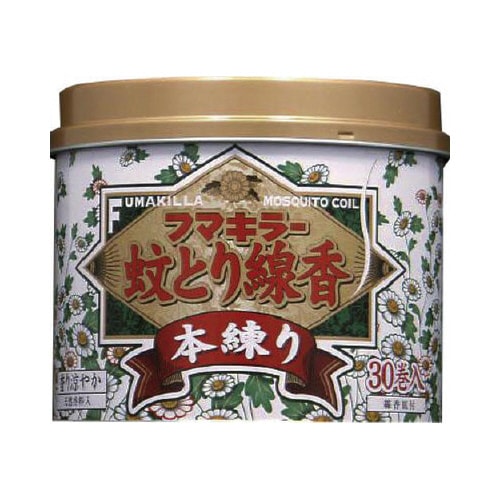 フマキラー蚊とり線香 本練り 30巻缶入×24