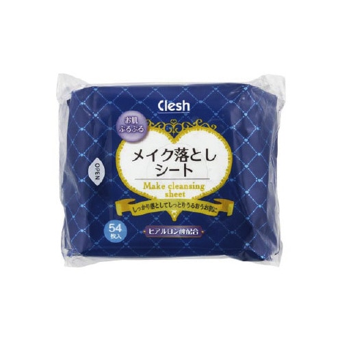 Clesh メイク落としシート ヒアルロン酸配合
