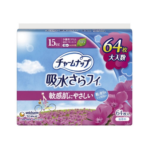 チャ−ムナップふんわり肌少量用64枚×12