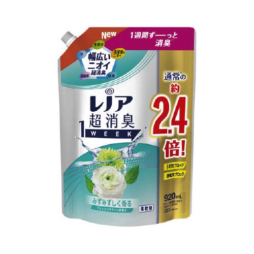 レノア超消臭Fグリーン詰替特大840ml×8