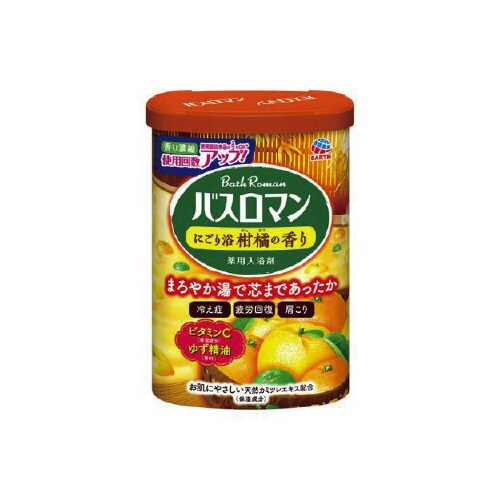 バスロマンにごり浴柑橘の香り600G×15