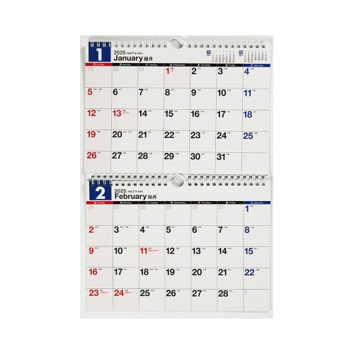 【2025年版】E91エコカレンダー壁掛B5×二面