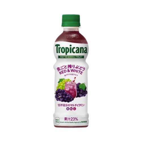 トロピカーナ 皮ごと搾りぶどう 330ml 24本