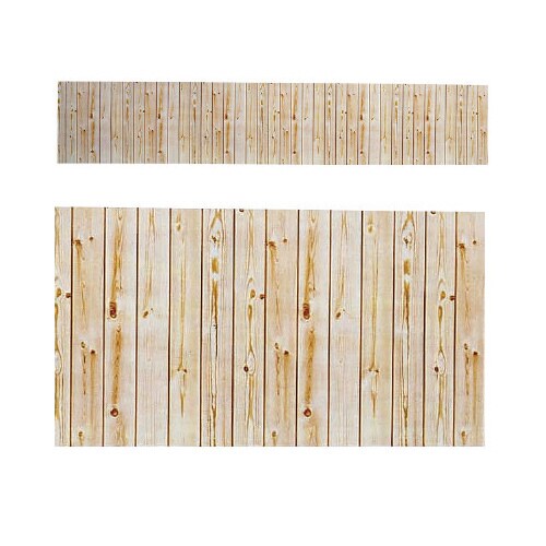 ビニール幕 木目(写真)