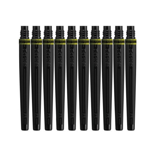 アートブラッシュカートリッジ 蛍光イエローX10