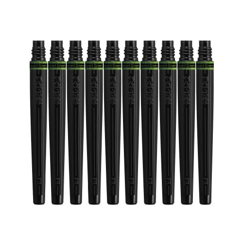 アートブラッシュカートリッジ 蛍光グリーンX10