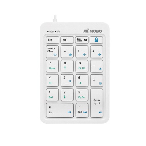 MOBOテンキーホワイト有線接続