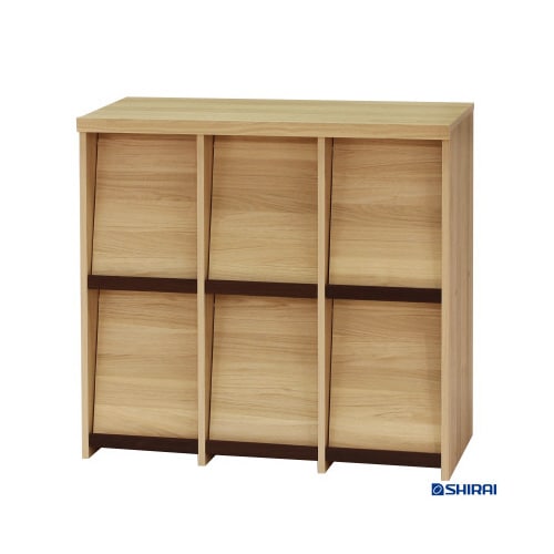 セパルテックディスプレイラック 3列2段ナチュラル