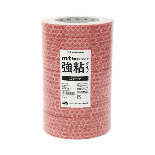 mtラージコア 麻の葉・朱赤 強粘着10巻