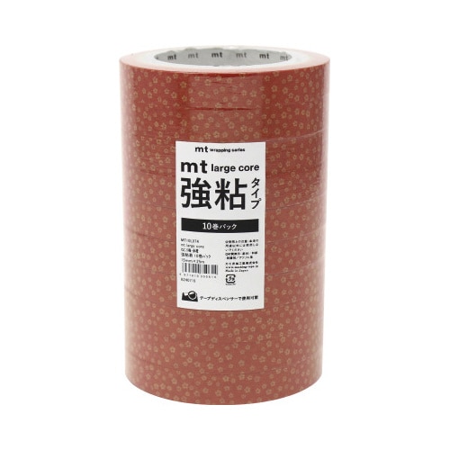 mtラージコア ねじり梅・赤橙 強粘着10巻
