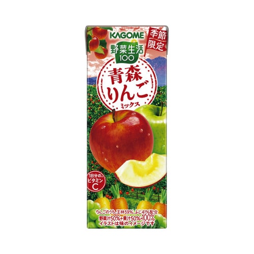 野菜生活青森りんごミックス195ml24本入