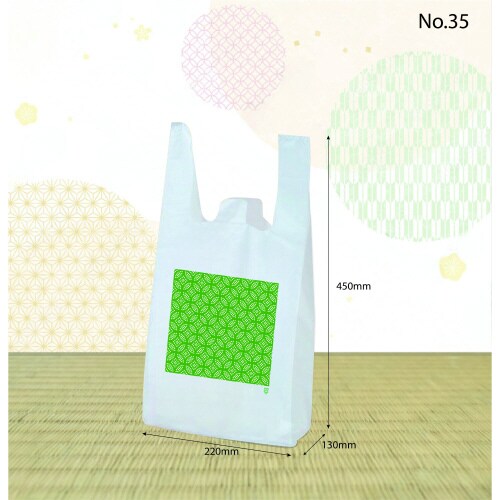 地落ち七宝つなぎレジ袋#35 1000枚