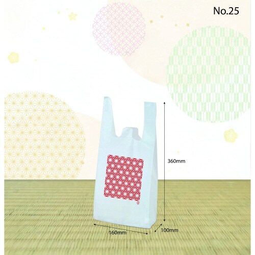 麻の葉レジ袋#25 1ケース(1000枚)