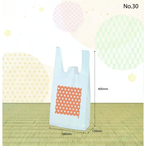 麻の葉レジ袋#30 1ケース(1000枚)