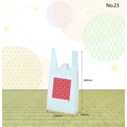 地落ち七宝つなぎレジ袋#25 1000枚