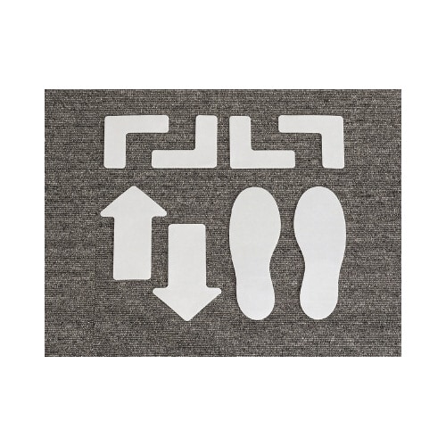 officeサイン 矢印 白 (2枚組×5)