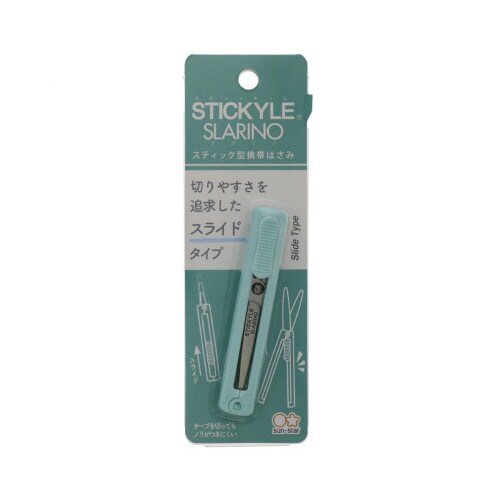 スティッキールはさみ スラリノ ライトグリーンX3