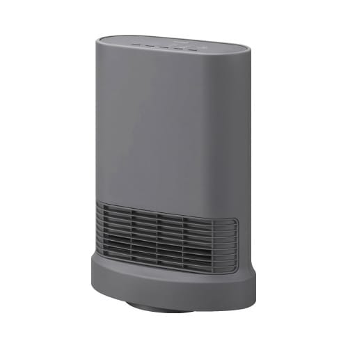 大風量セラミックヒーター首振り室温センサー付グレー