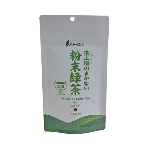 茶工場のまかない粉末緑茶70g