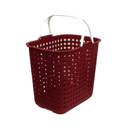 ドットバスケット深型レッド