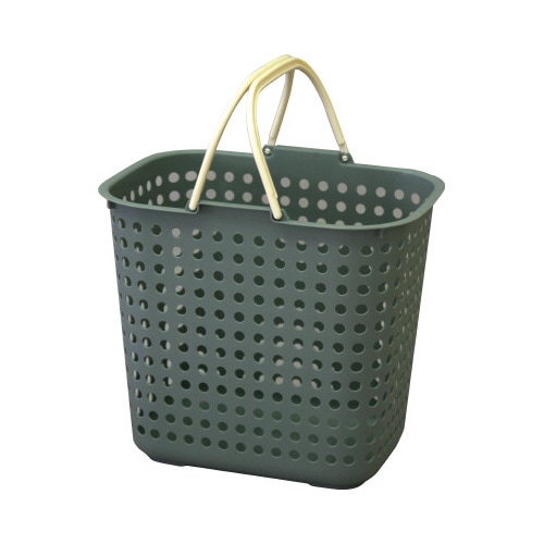 ドットバスケット深型グレイッシュ