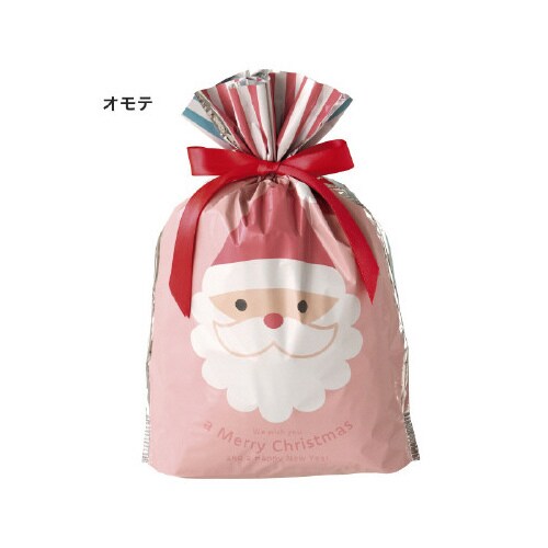 クリスマスリボン付PEバッグ S 20枚入