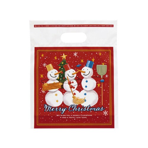 愉快なクリスマスPEバッグ 4 100枚入