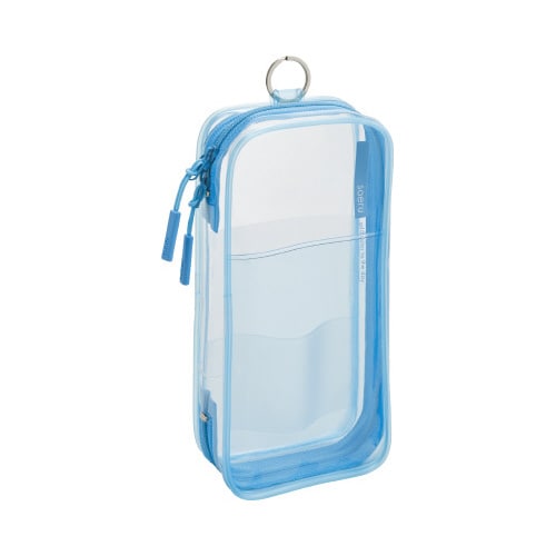 ラウンドジップペンケース サボンブルー