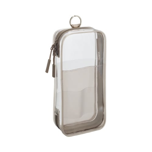 ラウンドジップペンケース モカブラウン