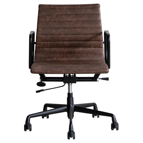 アルミナムチェア RL−27 COFFEE/BK