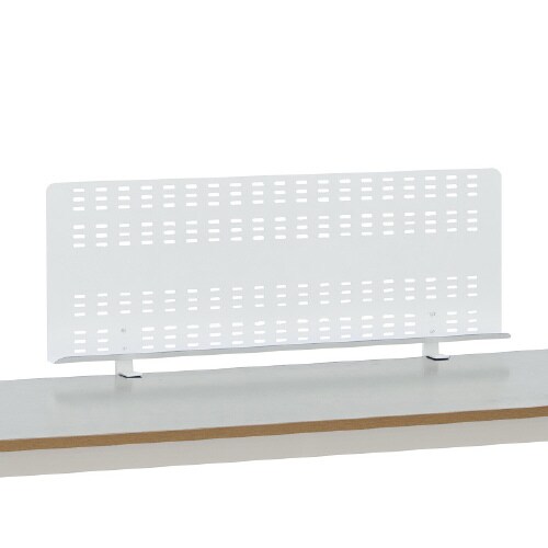 トレー付きスチール製デスクトップパネル W1400