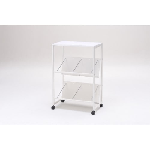 天板付きファイルワゴン 2段