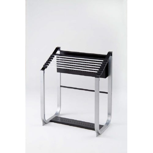 マガジンラック付き新聞掛