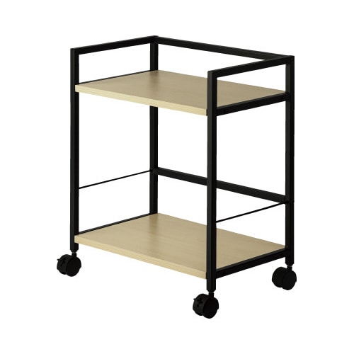 デスクワゴン2段(ラック) ブラック