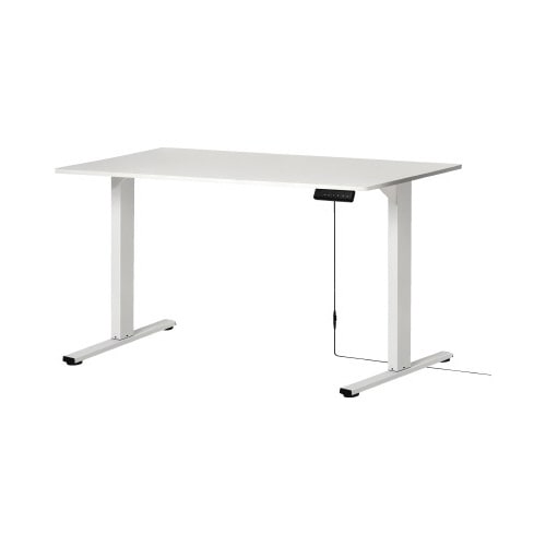電動昇降デスク メモリー付 幅1400mmホワイト