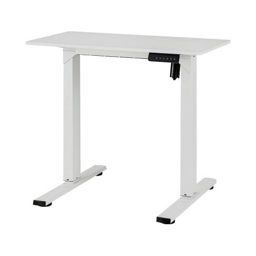 電動昇降デスク メモリー付 幅850mmホワイト