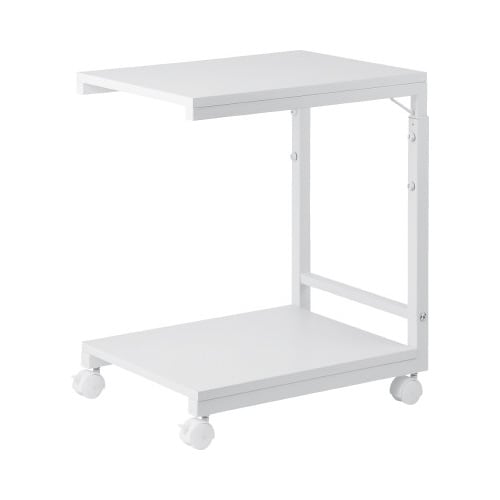 デスクサイドワゴン高さ調節つき ホワイト