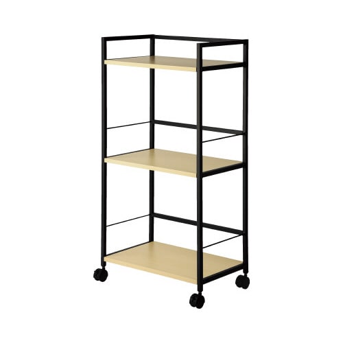 デスクワゴン3段(ラック) ブラック