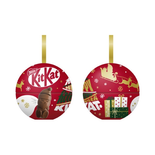 キットカットホリデイサンタオーナメント缶 5個入