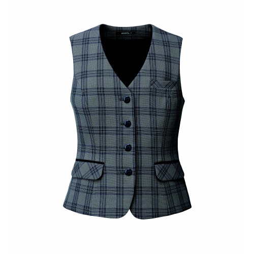 ベストAV1295ベージュ×ネイビー5号