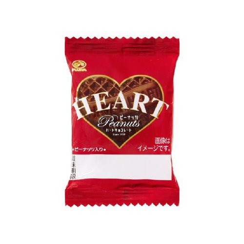 ミニハートチョコレートピーナッツ 1枚x40
