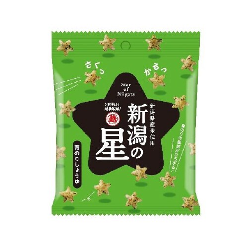 越後製菓 新潟の星 青のりしょうゆ 40gx10