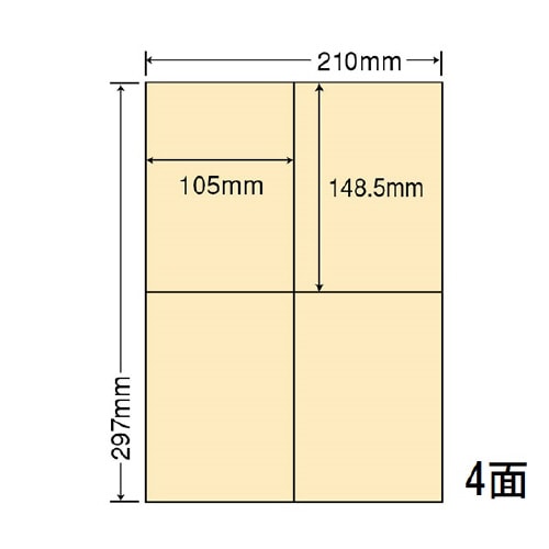 カラーラベル 再剥離 CL50FHY(イエロー)