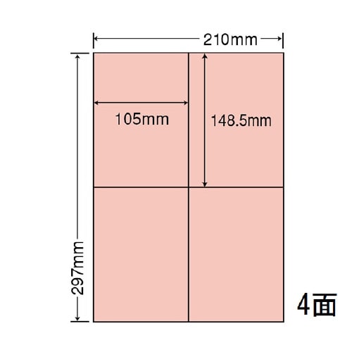 カラーラベル CL50R(レッド)