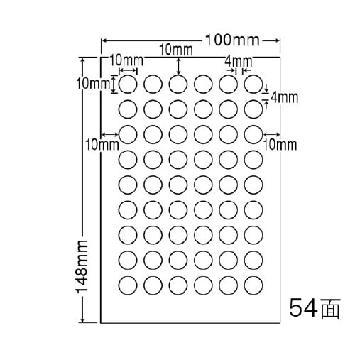 光沢ラベルはがきサイズ SCJH19L
