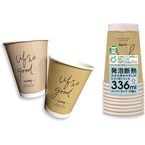 断熱カップ クラフトテイスト336ml10個入×5