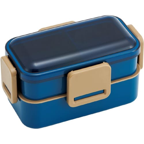 ふわっと2段弁当箱 オーシャンブルー